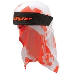 Bandana de paintball teintée Airstrike orange/blanc