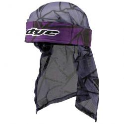 Bandana de paintball teintée violet/noir/gris