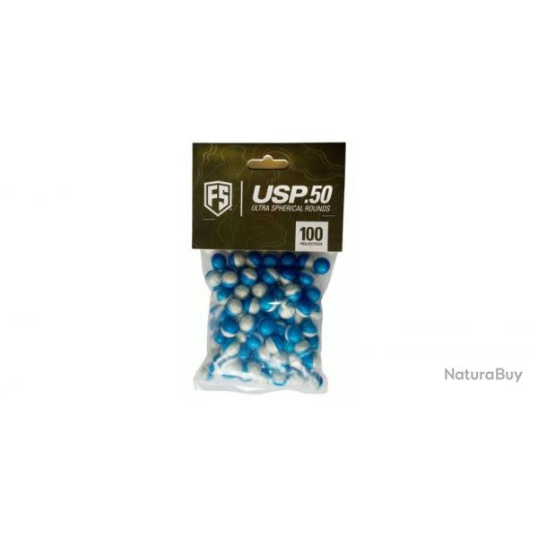 Premire frappe Ultra Sphere Powderballs (USP) - 100 pices - cal.50