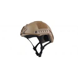 Casque tactique FAST pour paintball / airsoft - désert / tan