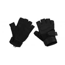 Gants tactiques à demi-doigts "Protect" - noir - M