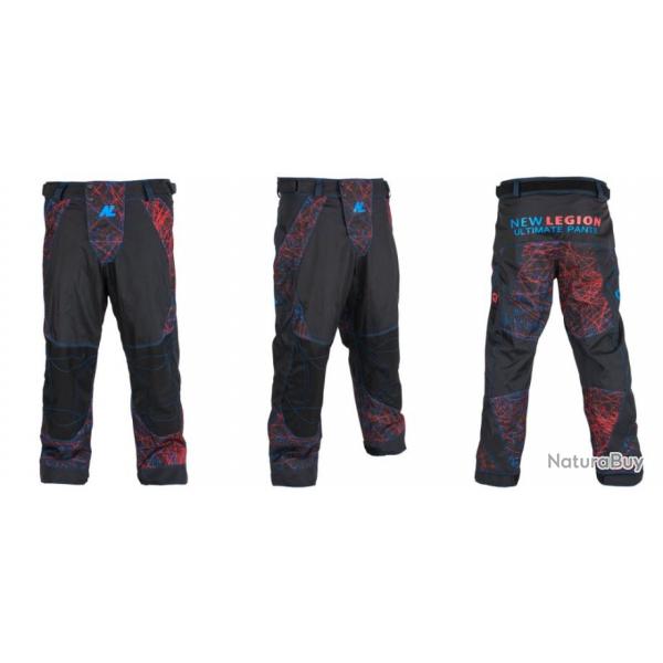 Nouveau pantalon de paintball ultime Pro de la marque Legion - rouge/bleu - XS/S