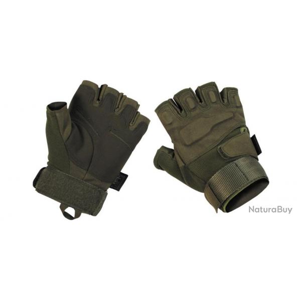 Gants tactiques  demi-doigts "Protect" - olive - XXL