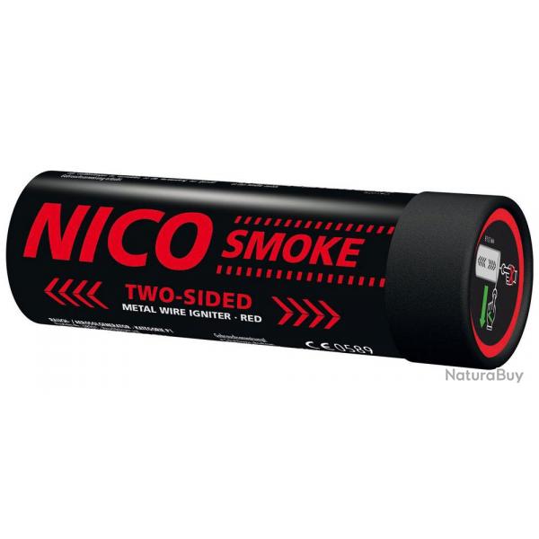 Nico Smoke Burst Grenade  fume double face 50 secondes - rouge