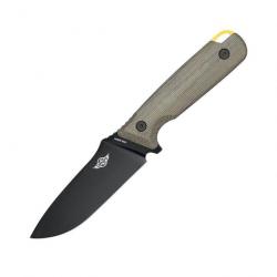 Couteau Olight Fortitude 2 Manche Micarta&G10 Lame Acier CPM-S35VN Etui Cuir OLTFORT2BK