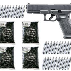 GLOCK 17 Gen5 T4E RAM Pistolet Paintball cal.43 Pistolet de défense à domicile incluant 2000 Paintba