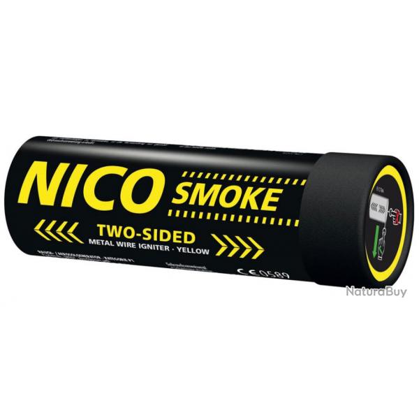 Nico Smoke Burst Grenade  fume double face 50 secondes - jaune