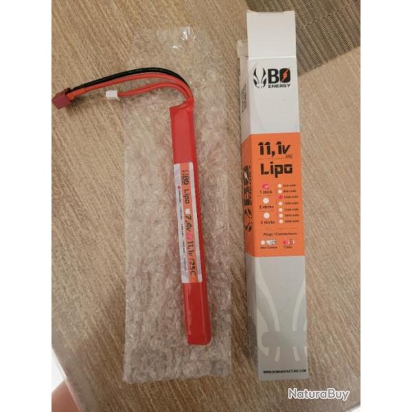 1 stick batterie Lipo 3S 11.1V 1000mAh 25C