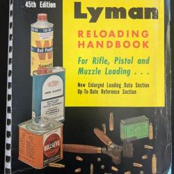 Livre de rechargement Lyman 45th edition