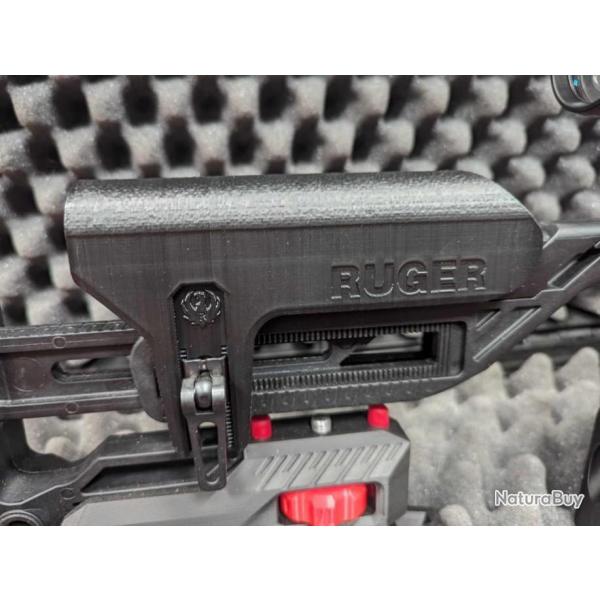 RUGER RIMFIRE  -Appui joue Busc Ruger RPR Rimfire avec rehausse de +2cm - Impression 3D