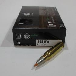 boite 20 cartouches cal 308 Winchester RWS HIT GREEN 165 grains