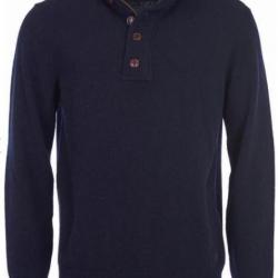 Pull Barbour Patch Half Zip colori navy Bleu M