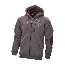 Gilet Chaud Browning Snapshot zip Sweatshirt Gris Cendré