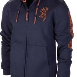 Gilet Chaud Browning Snapshot zip Sweatshirt Bleu