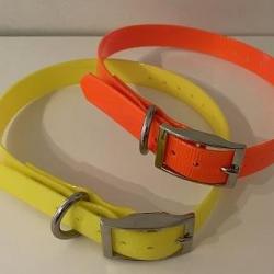 Collier pour chien de chasse petite taille en P.U Orange