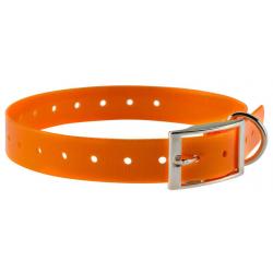 Collier pour chien de chasse grande taille en P.U Orange