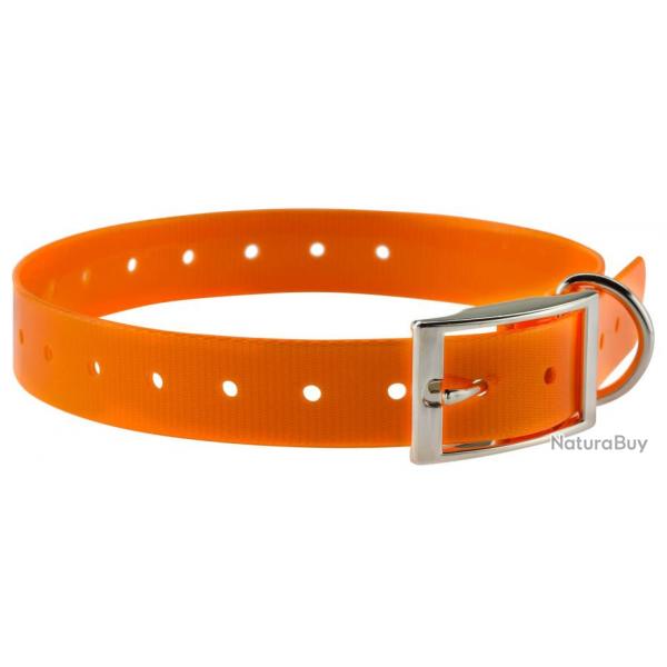 Collier pour chien de chasse grande taille en P.U Orange