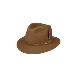 Chapeau Stetson Woolfelt Imperméable Maron Beige