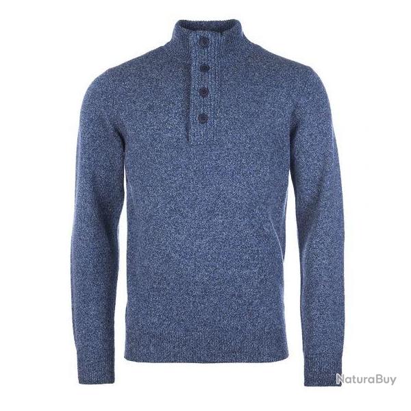 Pull Barbour Patch Half Zip colori Inky Blue