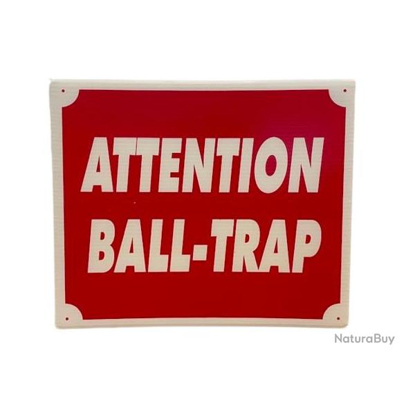 Pancarte Attention Ball-Trap