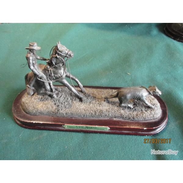 figurine western cowboy metal 2