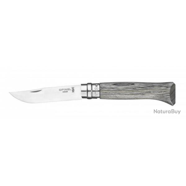 OPINEL N8 BOULEAU LAMELLE GRIS