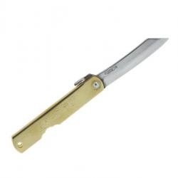 COUTEAU HIGONOKAMI LUXE LAITON 10CM CARBONE