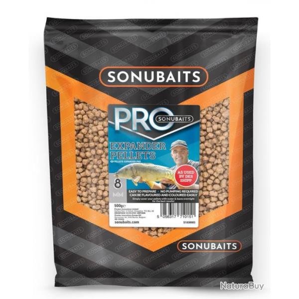 SONUBAITS PELLETS PRO EXPANDER PELLETS 500GR SONUBAITS 8mm