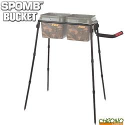 Trépied d'amorçage Spomb Double Bucket Stand Kit