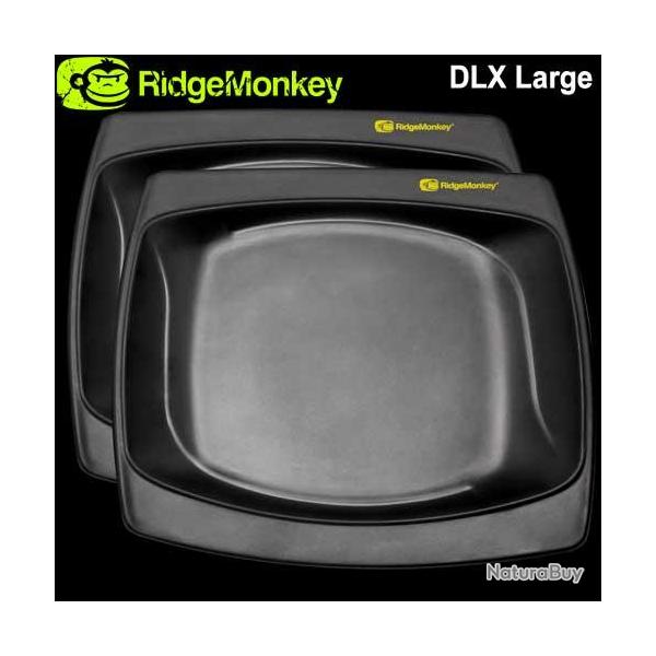 Assiette RidgeMonkey DLX Large Plate Twin Pack