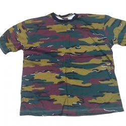 T-shirt type camouflage Jigsaw armée Belge - 100% coton Taille XXL uniquement