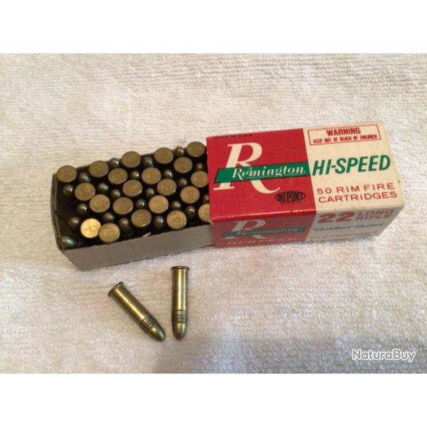 Une bote de 50 munitions 22 LR REMINGTON HI-SPEED