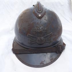 339- lot beau casque adrian d'artillerie 1914 - 1918