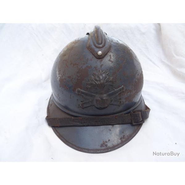 339- lot beau casque adrian d'artillerie 1914 - 1918