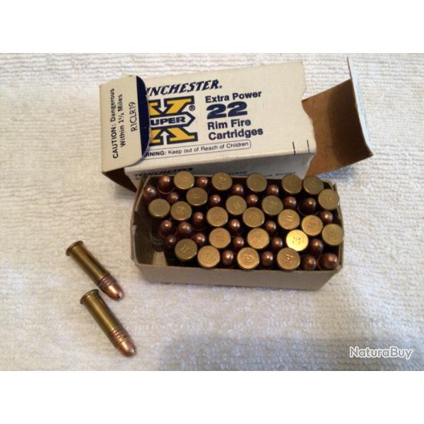 Une bote de 50 munitions 22 LR WINCHESTER SUPER X