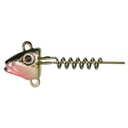 Tête plombée Gunki G'Fish Screw Natural Black 7G