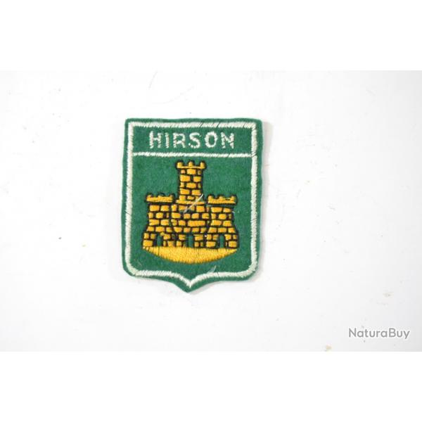 Ancien insigne patch brod cusson HIRSON Aisne