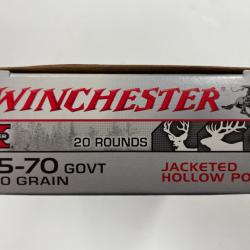 WINCHESTER CAL 45/70 GOUV HOLLOW 300GR POINT BOITE DE 20 BALLES(VENDU PAR 2 BOITES)