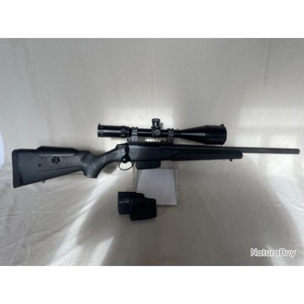 CARABINE A VERROU TIKKA T3 VARMINT CALIBRE 7mm-08+ LUNETTE TAIPAN 6-24x56+ MONTAGE AMOVIBLE