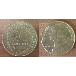 France 20 Centimes 2000 Neuve Lagriffoul Piece Franc Centime Francs