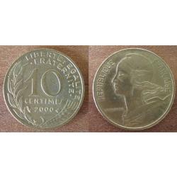 France 10 Centimes 2000 Lagriffoul Piece Franc Centime Francs