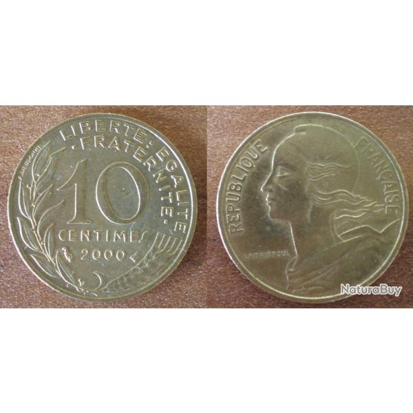 France 10 Centimes 2000 Lagriffoul Piece Franc Centime Francs