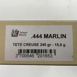 SOLOGNE 444 MARLIN TETE CREUSE 240GR BOITE DE 20 BALLES(VENDU PAR 2 BOITES)