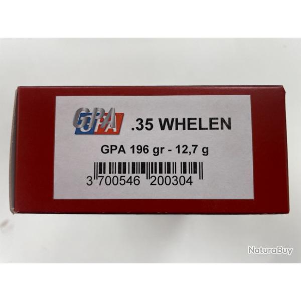 SOLOGNE CAL 35 WHELEN GPA 196GR BOITE DE 20 BALLES(VENDU PAR 2 BOITES)