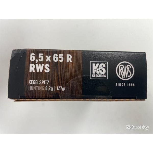 RWS 6.565R KS 8.2GG BOITE DE 20 BALLES(VENDU PAR 2 BOITES)