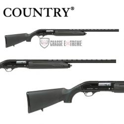 Fusil de Chasse Semi-Automatique COUNTRY Synthétique Noir 71cm Cal 12/76