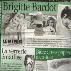 la vie du collectionneur 361 avril 2001, brigitte bardot, bière, sellerie et harnachement, pistolets