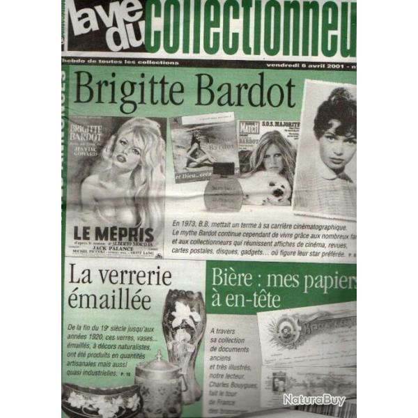 la vie du collectionneur 361 avril 2001, brigitte bardot, bire, sellerie et harnachement, pistolets