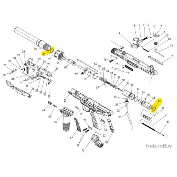 98 et FT12 barrel and Buffer Oring -11708