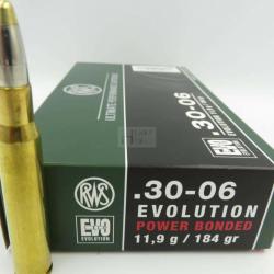 RWS 30-06 EVO POWER BONDED 184GR X20